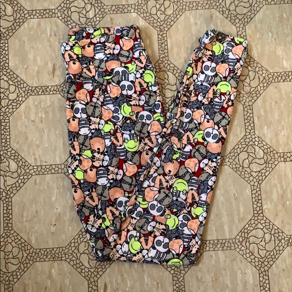 Lularoe cute animal print leggings OS